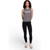 imageReebok Womens Glow Sleeveless Cropped Tank TopBlack Heather