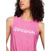 imageReebok Womens Glow Sleeveless Cropped Tank TopRaspberry Rose Heather