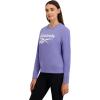 imageReebok Womens Graphic Crewneck SweatshirtLavender Violet