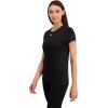 imageReebok Womens Off The Charts Slim Performance TShirtBlack Heather