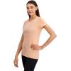 imageReebok Womens Off The Charts Slim Performance TShirtPapaya Punch Heather