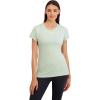 imageReebok Womens Off The Charts Slim Performance TShirtSeafoam Heather