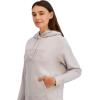 imageReebok Womens Satin Applique Graphic Hooded SweatshirtAshes of Rose