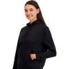 imageReebok Womens Satin Applique Graphic Hooded SweatshirtBlack
