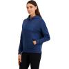 imageReebok Womens Satin Applique Graphic Hooded SweatshirtBlue Winged Teal Heather