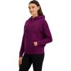 imageReebok Womens Satin Applique Graphic Hooded SweatshirtPickled Beet