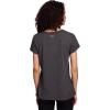 imageReebok Womens Short Sleeve Knockout Performance TShirtCharcoal Heather