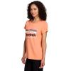 imageReebok Womens Short Sleeve Knockout Performance TShirtPapaya Punch Heather