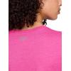 imageReebok Womens Short Sleeve Knockout Performance TShirtRaspberry Rose Heather