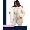 imageReebok Womens Winter Jacket  Reversible Quilted Puffer with Sherpa Fleece Lining  Parka Coat for Women S3X Plus SizeOatmeal