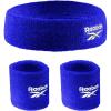 image3pc Unisex Athletic Sweatband Set  225in Workout Headband ampamp 325in Wristbands wStay Dry Technology Terry Cloth Band MoistureWicking Fabric  Quality Fitness Accessories for Active ComfortReebokBlue