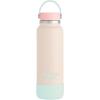 imageReebok Stainless Steel Wide Mouth Water Bottle With Flex Cap For Outdoor  32 oz  Double Wall Vacuum Insulated Sports Water Bottle With Silicone Sleeves BPA Free BluePink