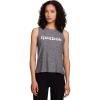imageReebok Womens Glow Sleeveless Cropped Tank TopBlack Heather