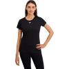 imageReebok Womens Off The Charts Slim Performance TShirtBlack Heather