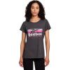 imageReebok Womens Short Sleeve Knockout Performance TShirtCharcoal Heather