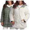 imageReebok Womens Winter Jacket  Reversible Quilted Puffer with Sherpa Fleece Lining  Parka Coat for Women S3X Plus SizeSage
