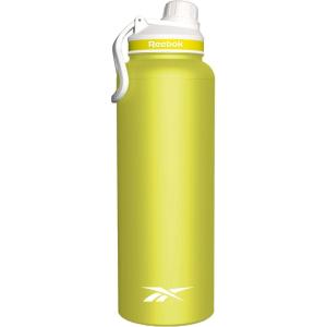 imageReebok Athletic Stainless Steel Water Bottle  Insulated Water Bottle 32 oz With Chug Lid  Double Wall Vacuum Insulated Sports Water Bottle BPA FreeYellow