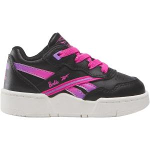 imageReebok BabyGirls Kids Barbie Bb 4000 Ii SneakerBlackBlackPink Paradise