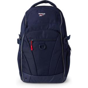 imageReebok Backpack  Lightweight Zipper Closure School Backpack ampamp Spacious Compartments  Everyday Bookbag ampamp Travel Bag Size One Size Black Jeri With Red LogoJason Vector Navy