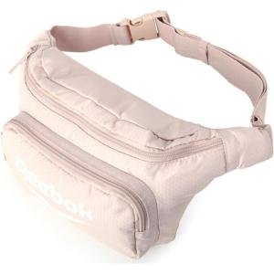 imageReebok Fanny Pack  Lightweight Stylish Crossbody Waist Belt Bags for Women and Men with Adjustable Strap Size One Size Davis Black With Rose Gold LogoDavis Light Cream