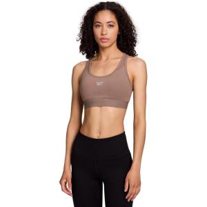 imageReebok High Speed Womens Medium Impact Sports Bra  with Removeable Cups ampamp Elastic Hem BandFossil