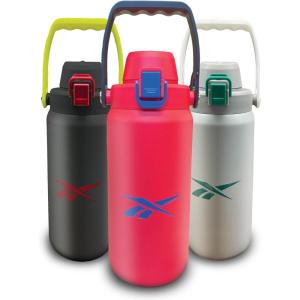 imageReebok Stainless Steel Water Bottle For Camping  Insulated Water Bottle 32 oz  Double Wall Vacuum Insulated Camping Water Bottle BPA FreeRed