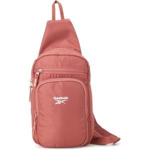 imageReebok Unisex Crossbody Sling Bags  Compact Convertible Strap Cross Body Bag Travel Sling Bag  Gym ampamp Travel Essential Size One Size Cosmos BlackCosmos Coral