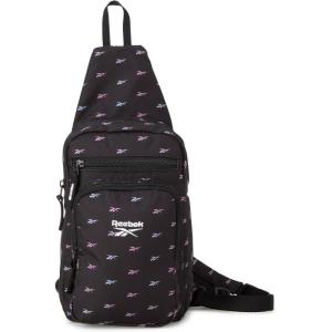 imageReebok Unisex Crossbody Sling Bags  Compact Convertible Strap Cross Body Bag Travel Sling Bag  Gym ampamp Travel Essential Size One Size Cosmos BlackCosmos Black Ombre