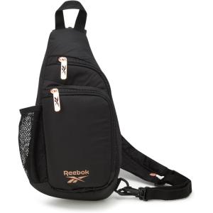 imageReebok Unisex Crossbody Sling Bags  Compact Convertible Strap Cross Body Bag Travel Sling Bag  Gym ampamp Travel Essential Size One Size Cosmos BlackMadeline Black
