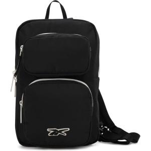 imageReebok Unisex Crossbody Sling Bags  Compact Convertible Strap Cross Body Bag Travel Sling Bag  Gym ampamp Travel Essential Size One Size Cosmos BlackMikayla Black