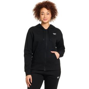 imageReebok Womens Cozy French Terry FullZip Hooded SweatshirtBlack