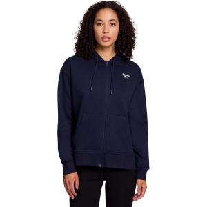 imageReebok Womens Cozy French Terry FullZip Hooded SweatshirtDark Sapphire