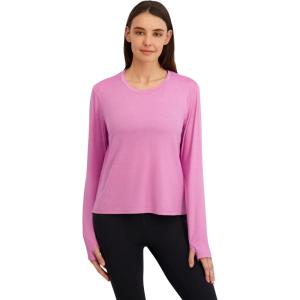 imageReebok Womens Glow Long Sleeve TopCrocus Heather