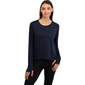imageReebok Womens Glow Long Sleeve TopDark Sapphire