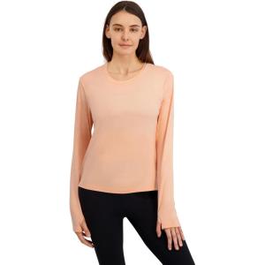 imageReebok Womens Glow Long Sleeve TopPapaya Punch Heather