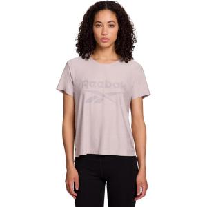 imageReebok Womens Glow Short Sleeve Crop Top TShirtAshes of Rose Heather