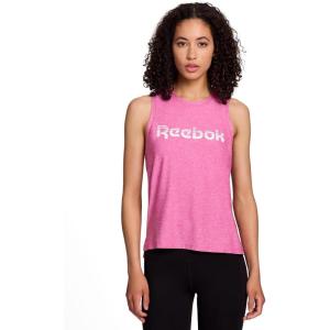 imageReebok Womens Glow Sleeveless Cropped Tank TopRaspberry Rose Heather