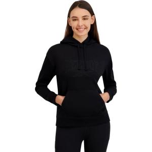 imageReebok Womens Satin Applique Graphic Hooded SweatshirtBlack