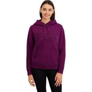 imageReebok Womens Satin Applique Graphic Hooded SweatshirtPickled Beet