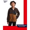 imageReebok Boys Jacket  Warm Polar Fleece Zip Up Hoodie Jacket for Boy  Lightweight Athletic Boys Comfort Hoodie 420Dark Brown