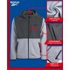 imageReebok Boys Jacket  Warm Polar Fleece Zip Up Hoodie Jacket for Boy  Lightweight Athletic Boys Comfort Hoodie 420Grey