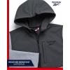 imageReebok Boys Jacket  Warm Polar Fleece Zip Up Hoodie Jacket for Boy  Lightweight Athletic Boys Comfort Hoodie 420Grey