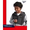imageReebok Boys Jacket  Warm Polar Fleece Zip Up Hoodie Jacket for Boy  Lightweight Athletic Boys Comfort Hoodie 420Grey