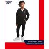 imageReebok Boys Jacket  Warm Polar Fleece Zip Up Hoodie Jacket for Boy  Lightweight Athletic Boys Comfort Hoodie 420Jet Black