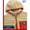 imageReebok Boys Jacket  Warm Polar Fleece Zip Up Hoodie Jacket for Boy  Lightweight Athletic Boys Comfort Hoodie 420Sand