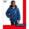 imageReebok Boys Puffer Jacket  Heavyweight Weather Resistant Quilted Jacket for Boys  Fleece Insulated Winter Jackets with HoodBatik Blue
