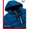 imageReebok Boys Puffer Jacket  Heavyweight Weather Resistant Quilted Jacket for Boys  Fleece Insulated Winter Jackets with HoodBatik Blue