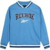 imageReebok Boys Active Sweatshirt  Woven Long Sleeve Varsity Sweatshirt  Performance Pullover for Boys 820Heritage Blue