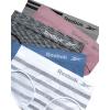 imageReebok Hipster Panties for Women  5 Pack Stretch Performance Seamless Underwear with Relaxed TagFree Waistband SXLBlack SpacedyeBlueSharkskinWhite Stripe