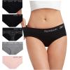 imageReebok Hipster Panties for Women  5 Pack Stretch Performance Seamless Underwear with Relaxed TagFree Waistband SXLBlack SpacedyeLotusGreystoneBlackBlack